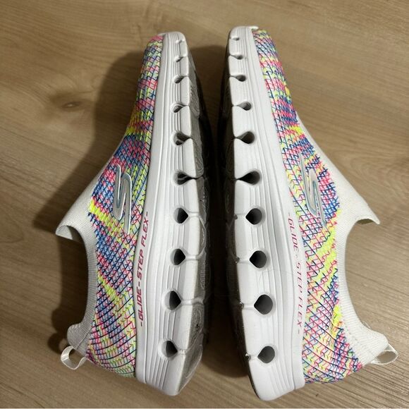 Skechers Slip-ins: Glide-Step Flex Size 10 Multicolored Sneaker Shoe - Picture 11 of 15